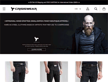 Tablet Screenshot of crisiswear.com